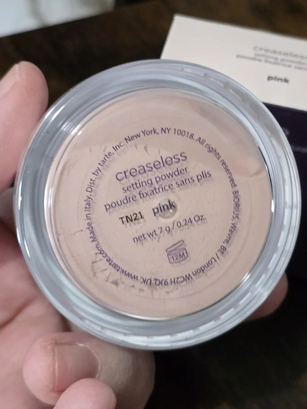 tarte Creaseless Setting Powder - Pink